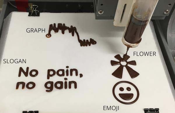 EdiPulse系統將鍛煉數據變成3D打印巧克力，自我監控更愉快